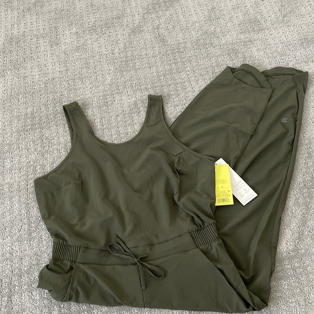 All in Motion Jumpsuit Olive Green NWT Size S